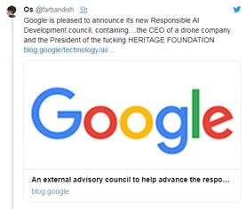 谷歌設(shè)立技術(shù)咨詢委員會(huì) 聚焦AI倫理，引領(lǐng)科技向善